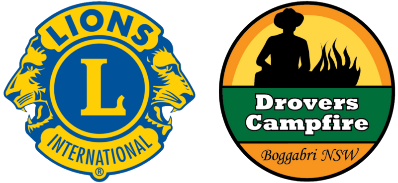 Lions Droves Campfire Boggabri Logo